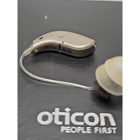 OTICON ACTO Hearing Aid RIGHT EAR ONLY including Pack Of Extra Domes Tested - Picture 4 of 6